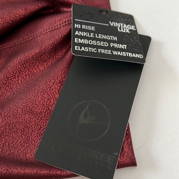 90 Degrees by Reflex Lux Rustic Scarlet Hi Rise Ankle Leggings Smal… - Picture 5 of 8